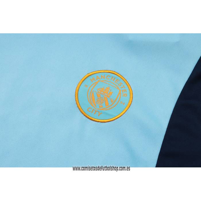 Chandal del Manchester City 23-24 Manga Corta Azul